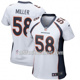 Nainen Denver Broncos NFL Pelipaita Von Miller 58 Nike Valkoinen 